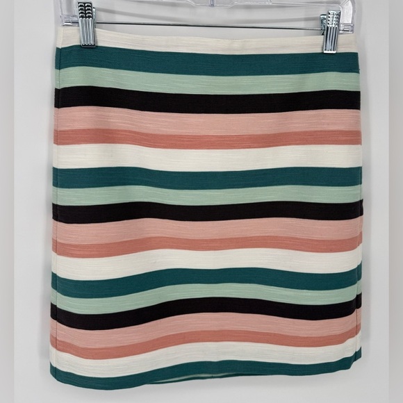LOFT Women's Petite Striped Layered Mini Skirt - Picture 1 of 10